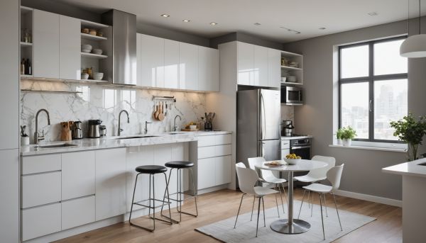 Studio équipé avec cuisine et literie